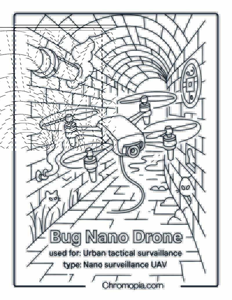 Bug Nano Drone (General Robotics) – Drone Coloring Page