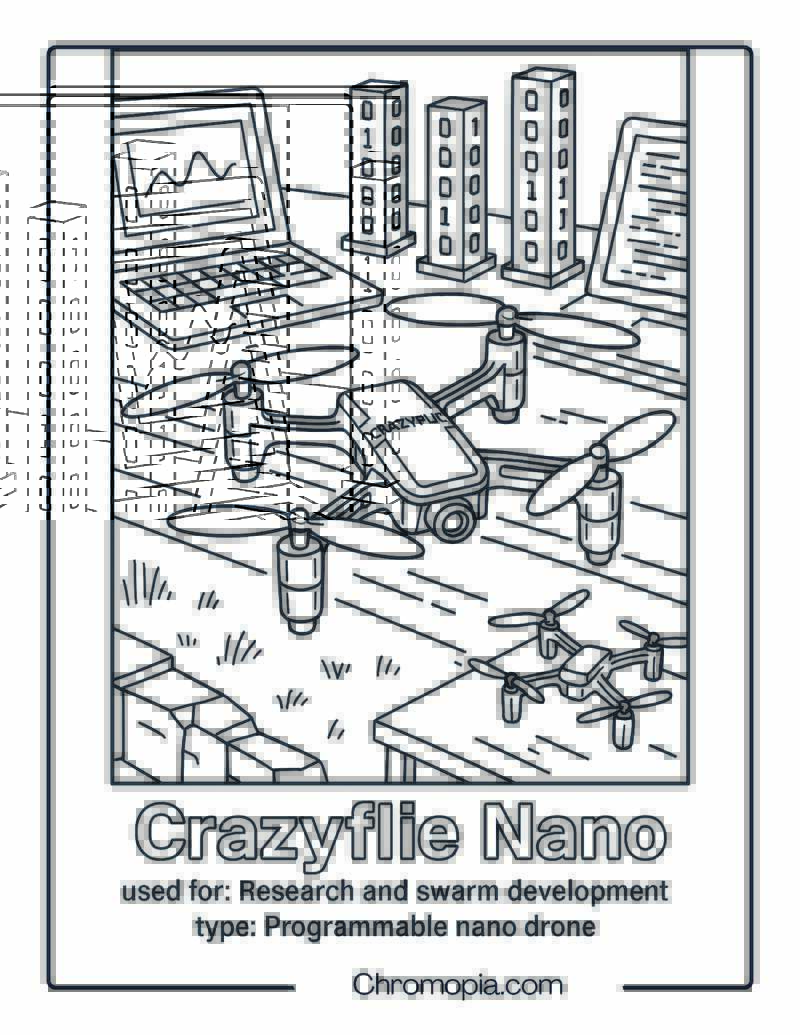 Crazyflie Nano – Drone Coloring Page