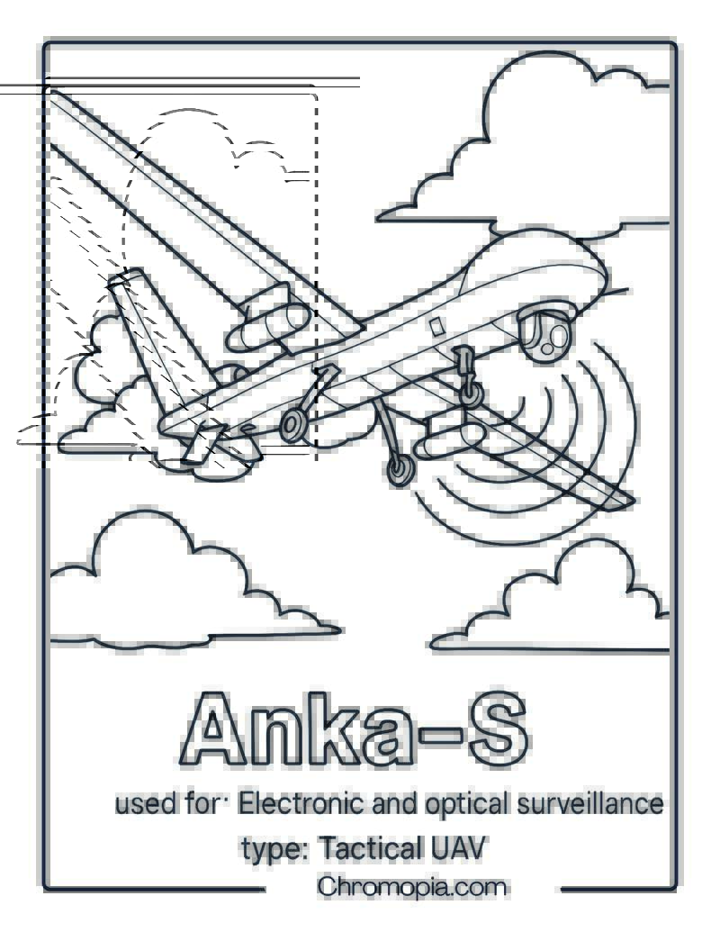 Anka-S – Drone Coloring Page