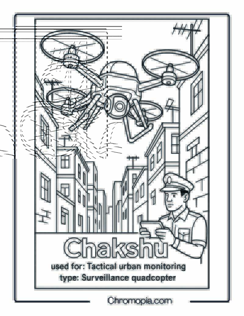 Chakshu – Drone Coloring Page