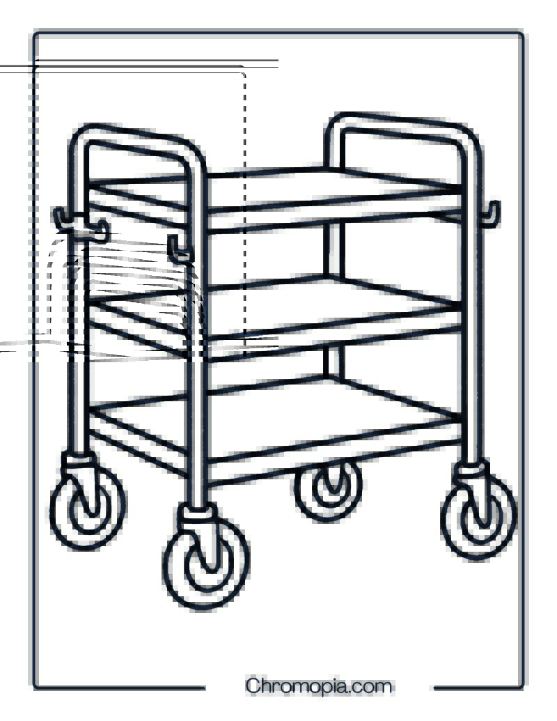 Rehabilitation Trolley – Coloring Page