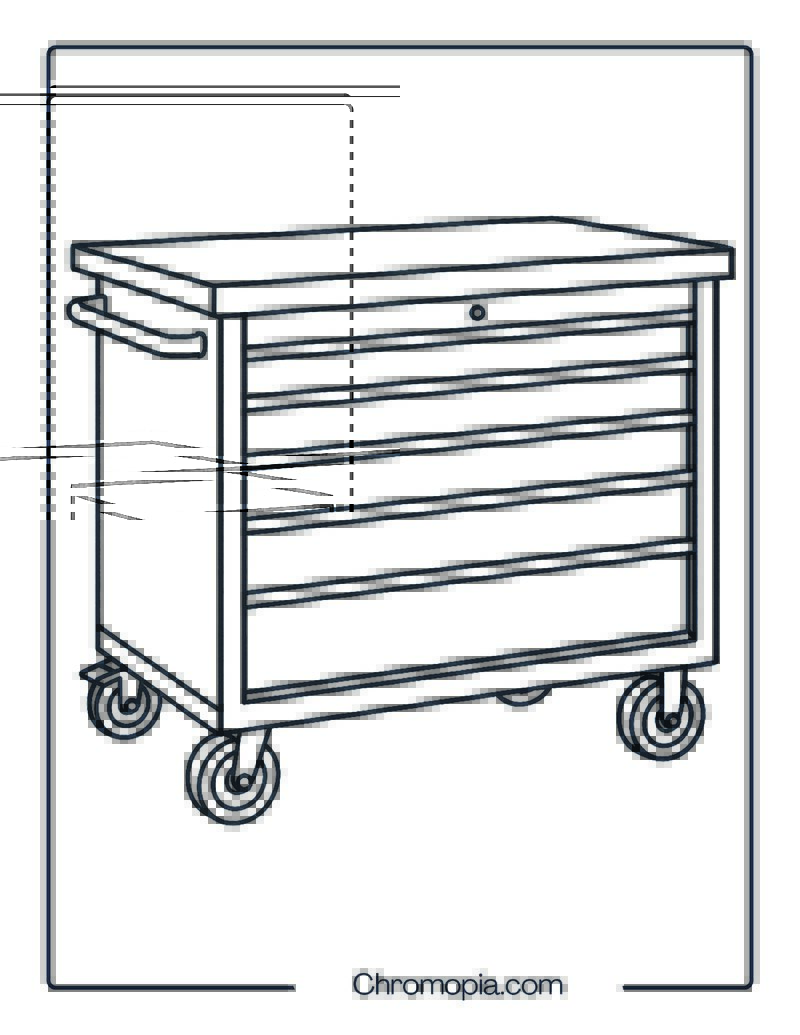 Rolling Workbench – Coloring Page