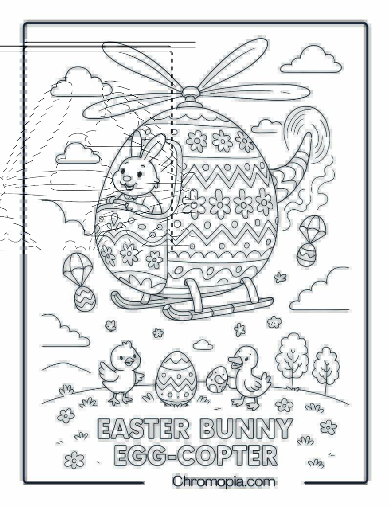 Easter Bunny Egg-Copter