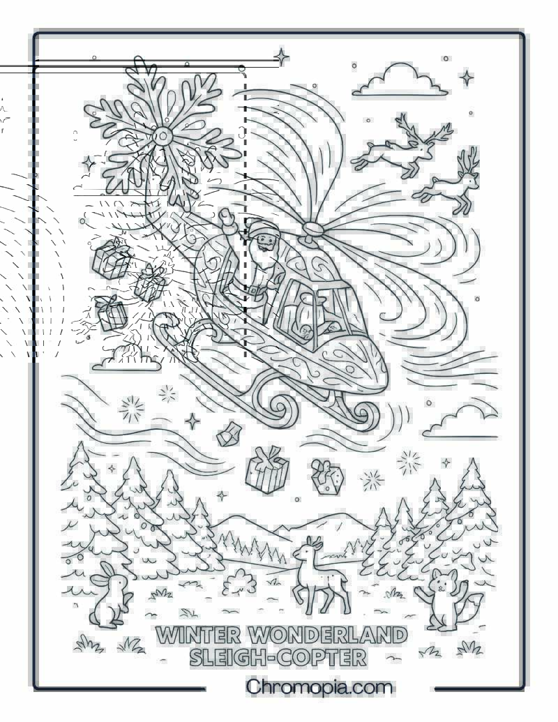Winter Wonderland Sleigh-Copter