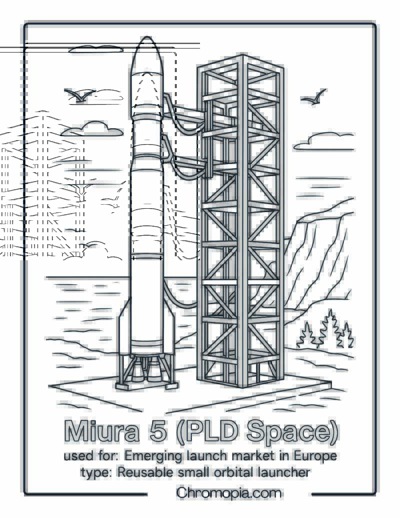 Miura 5 (PLD Space) – rocket coloring page