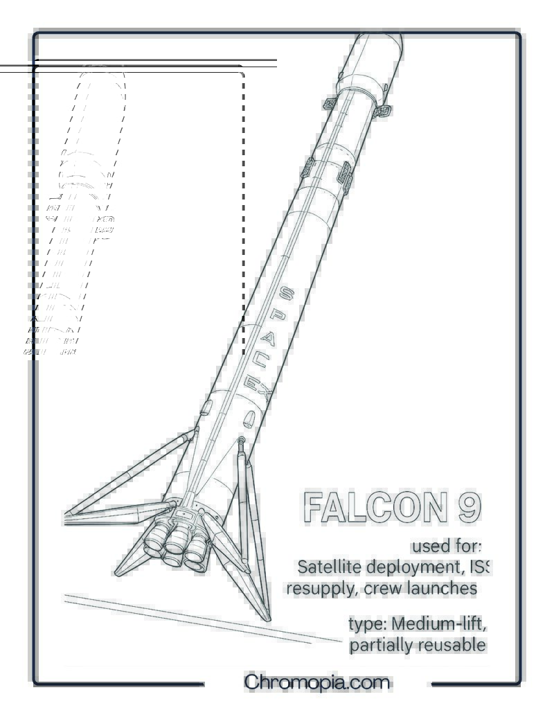 Orbital Launch Vehicles General Rocket coloring pages
