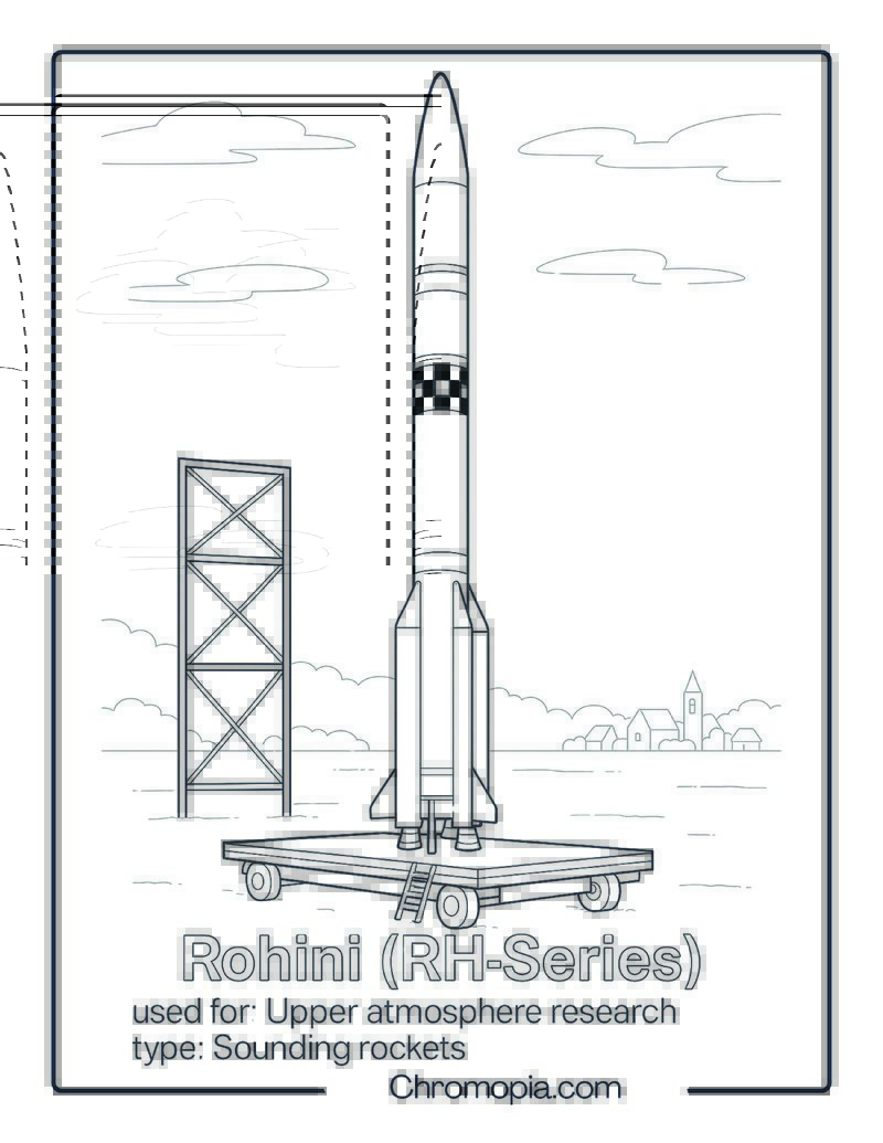 Rohini (RH-Series) – rocket coloring page