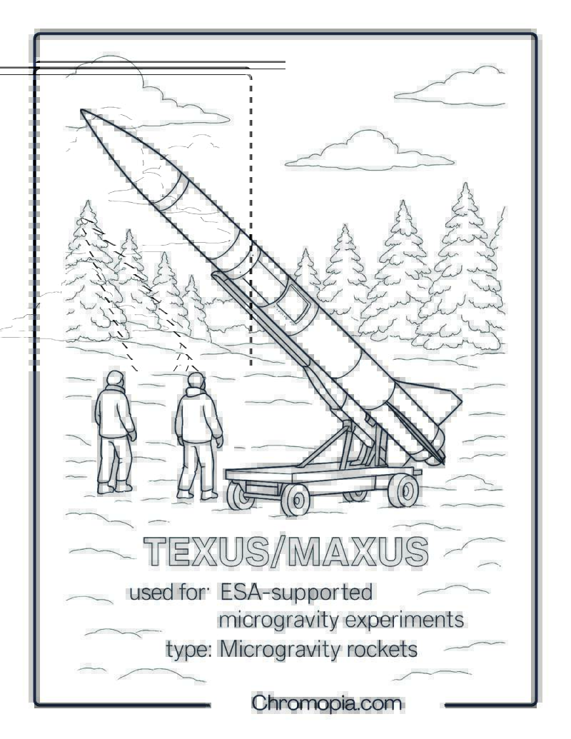 TEXUSMAXUS – rocket coloring page