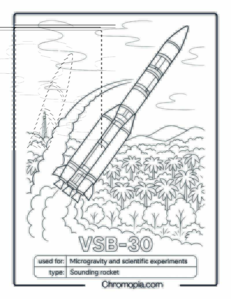 VSB-30 – rocket coloring page