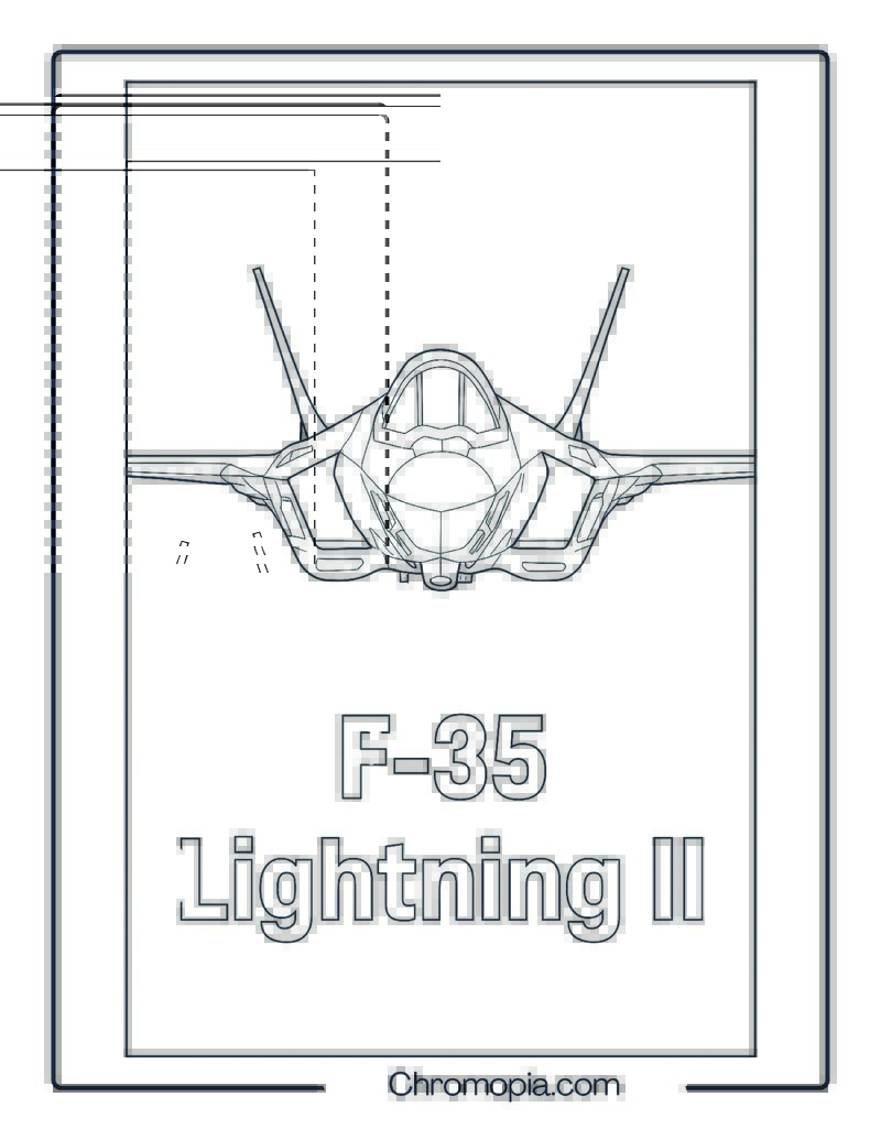 F-35 Lightning II Jet Coloring Page
