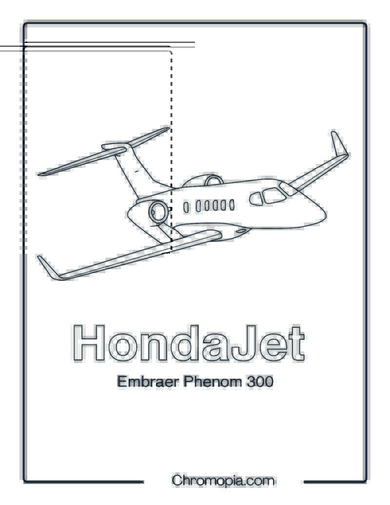 HondaJet Jet Coloring Page