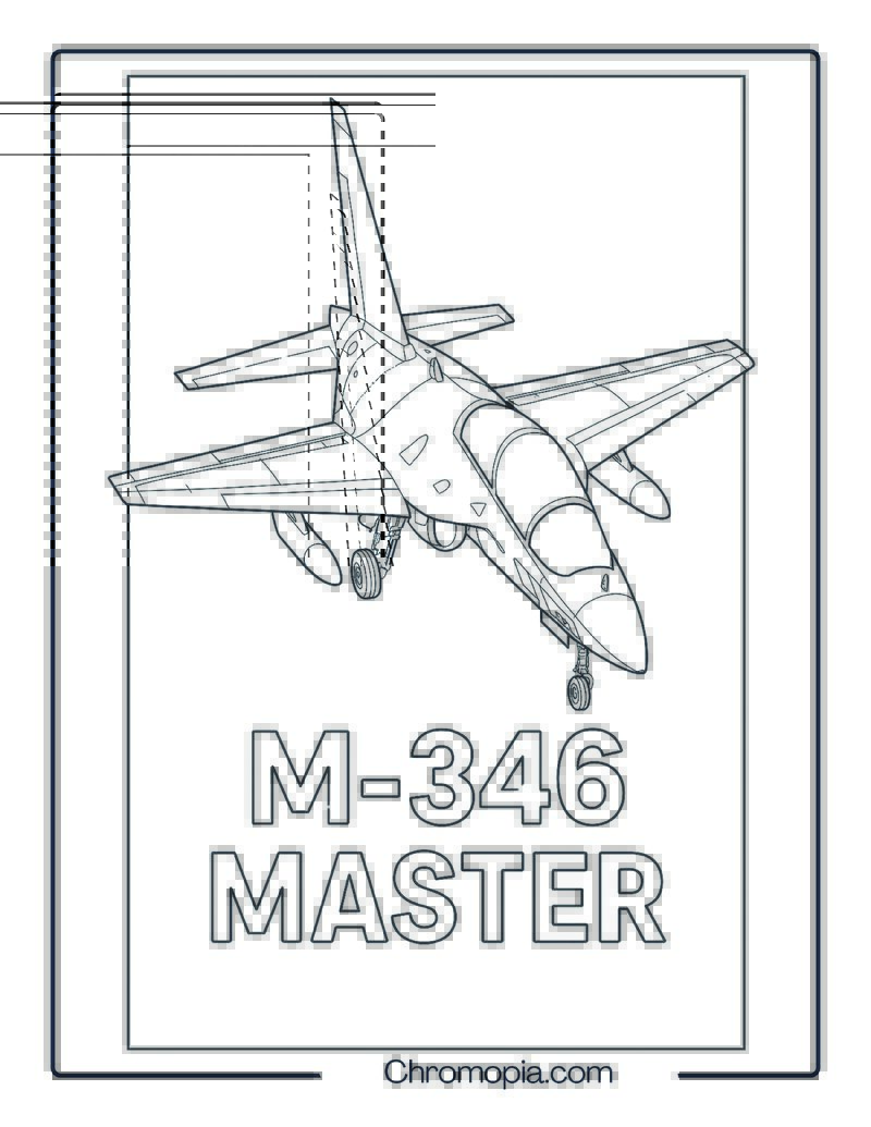 M-346 Master Jet Coloring Page