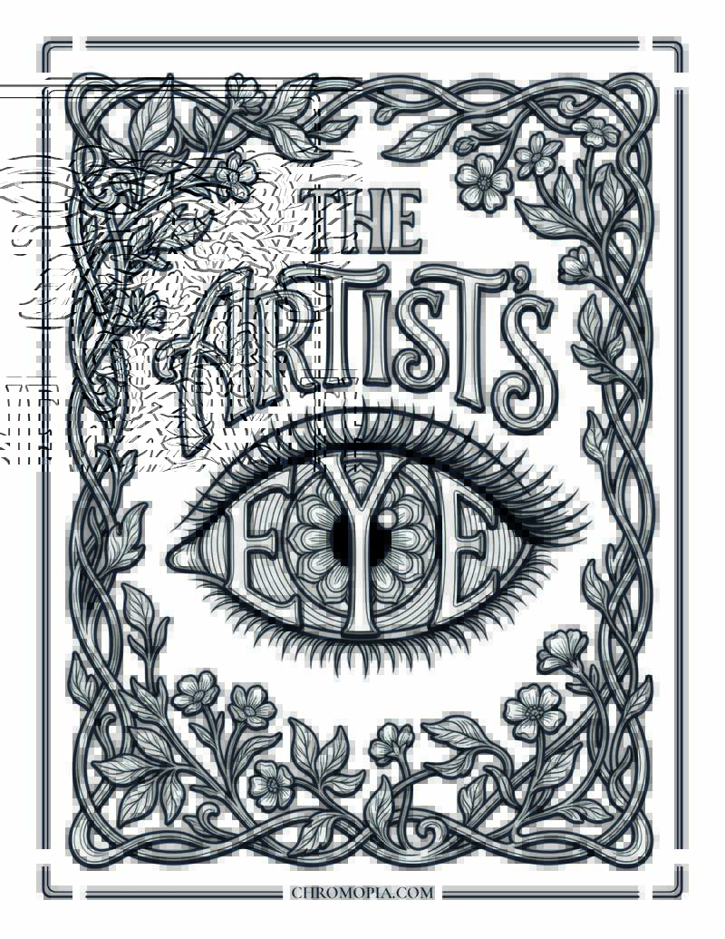 The Artist Eye Quote Coloring Page