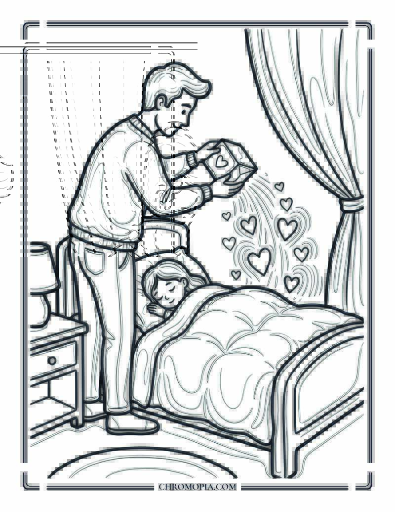 Blanket Of Love Coloring Page