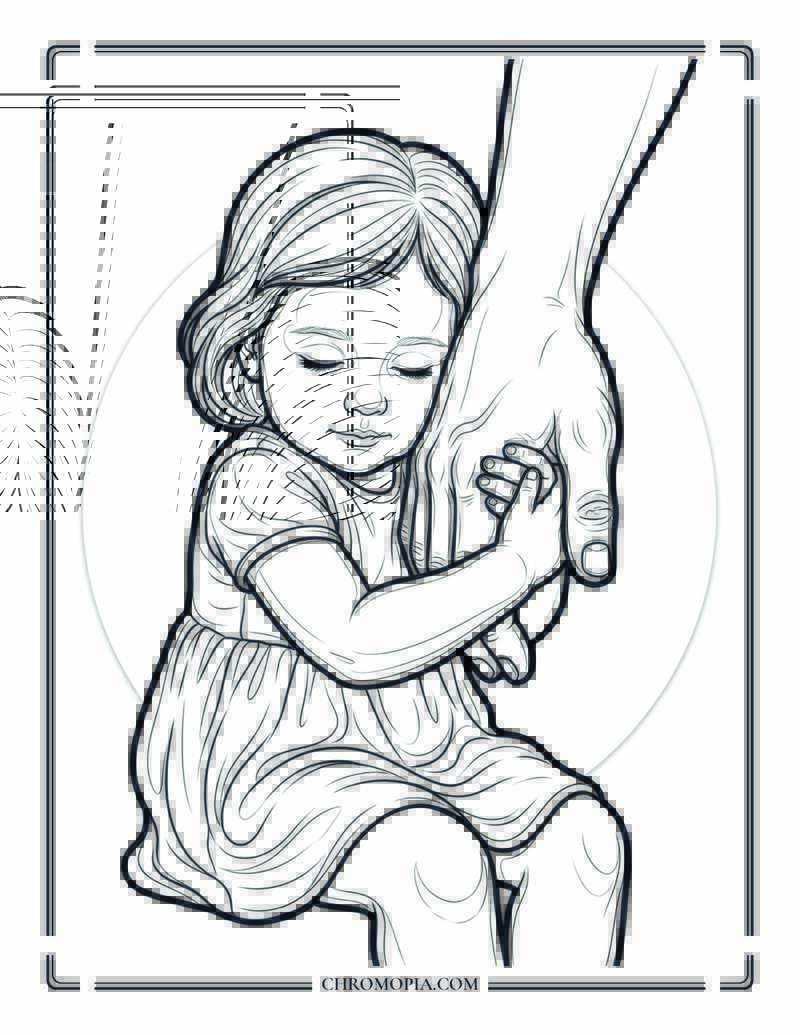 Holding Onto Safety Coloring Page