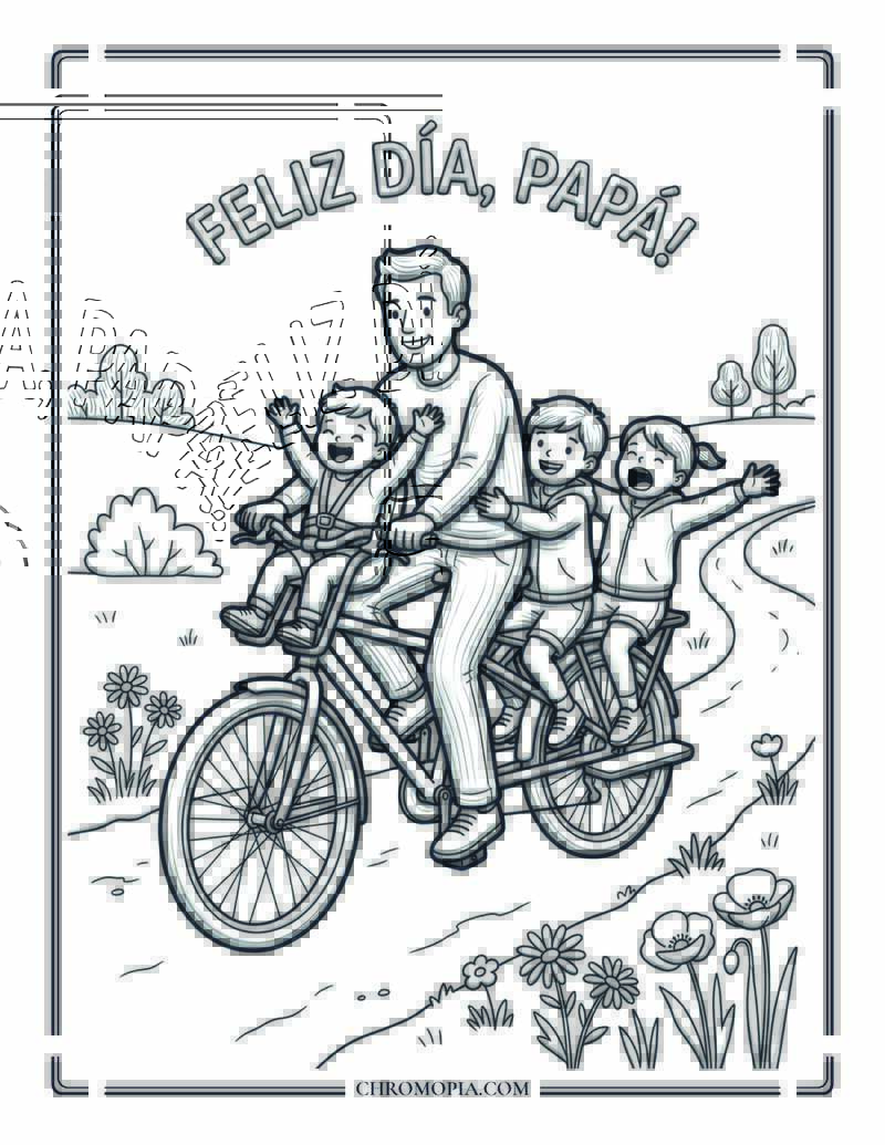 Joy Ride Together Coloring Page