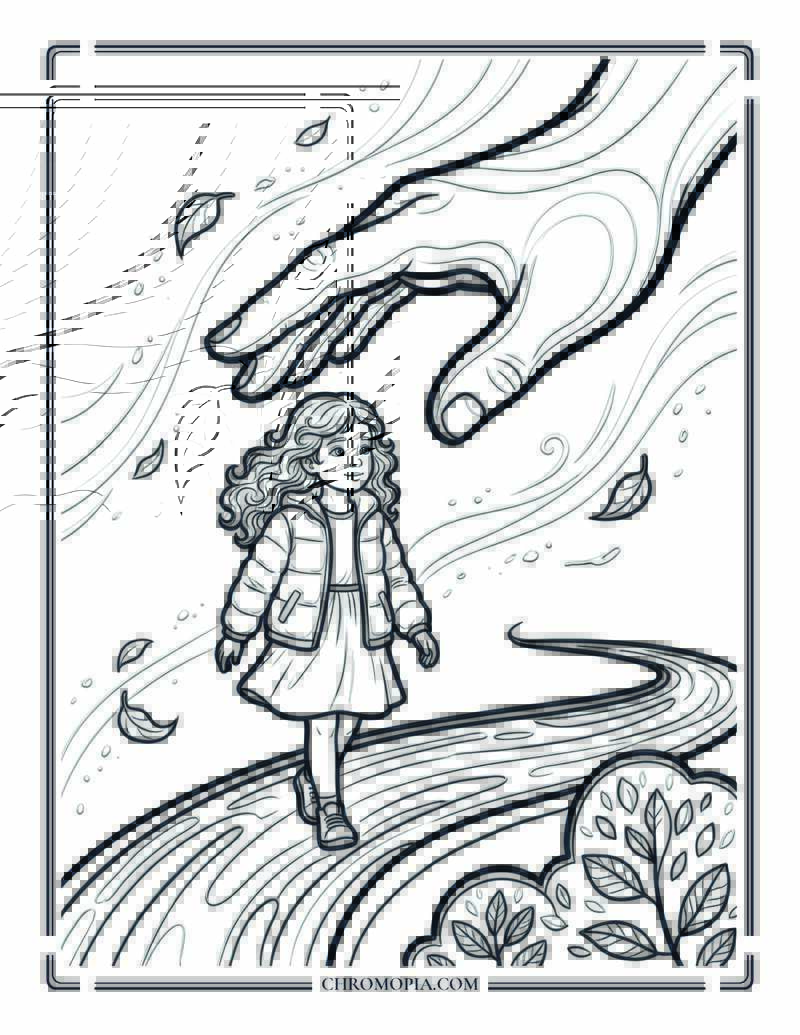 Father’s Protective Guidance Coloring Page