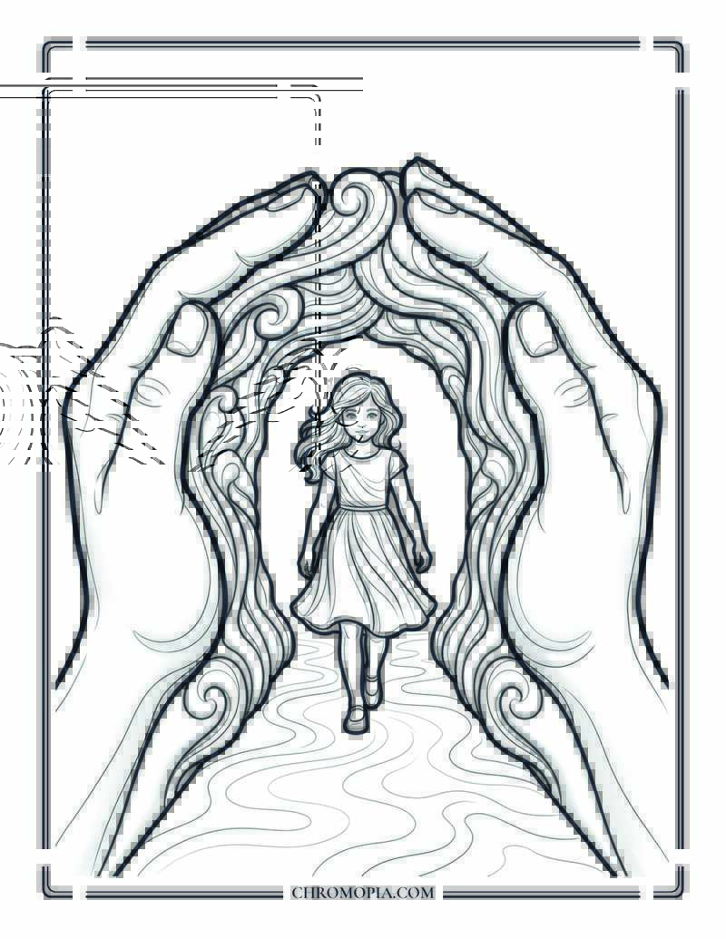 Safe Passage Between Strength Coloring Page
