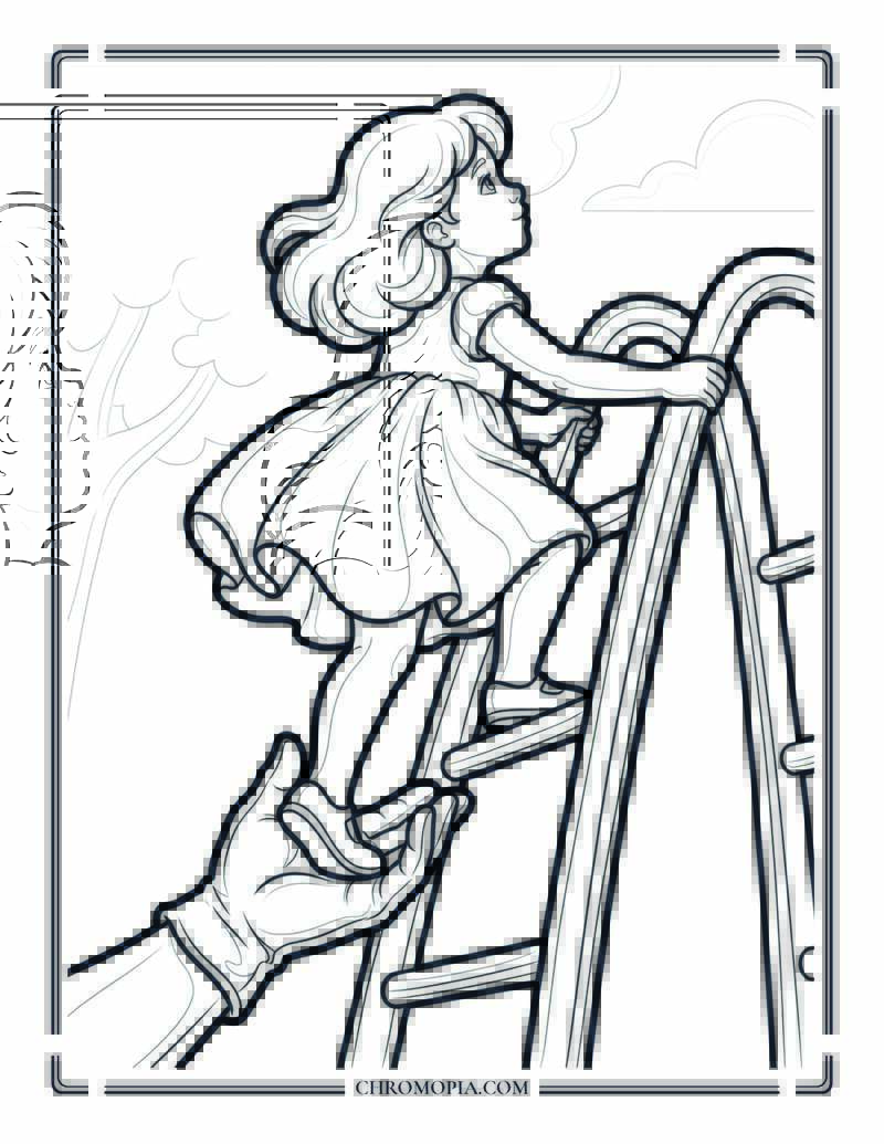 Supported Climb Coloring Page