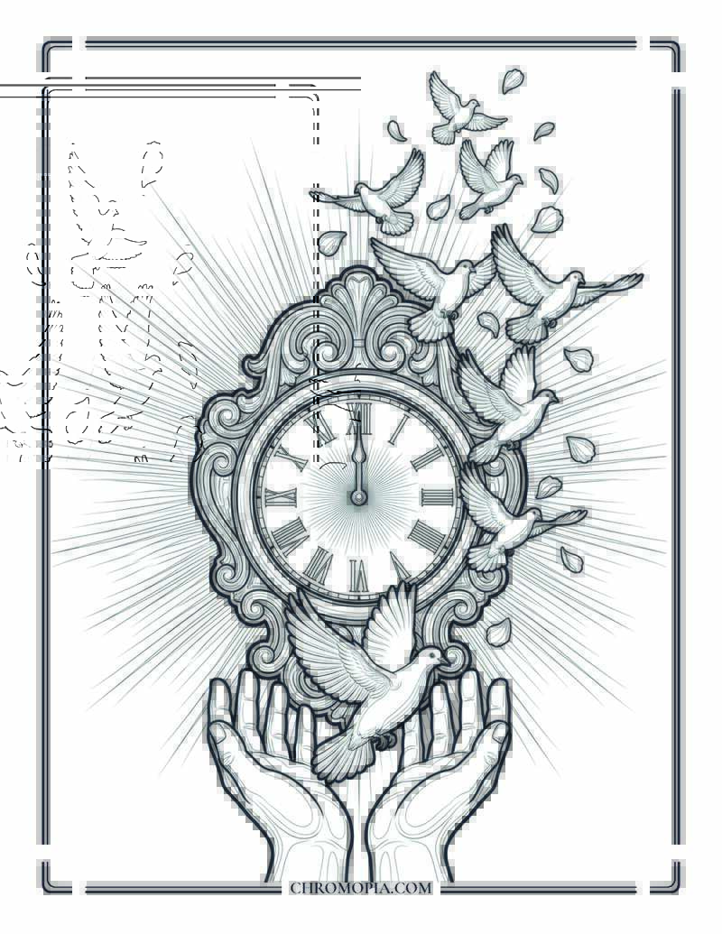India Midnight Independence August 1947 Coloring Page