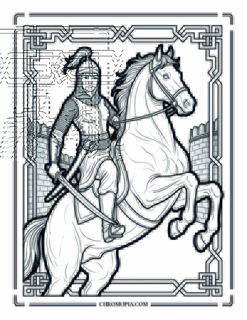 Rani Lakshmibai On Horseback Indian Independence Day Coloring Page