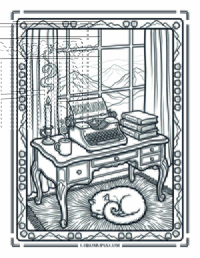The Diplomat Quiet Studio International Peace Month Coloring Page