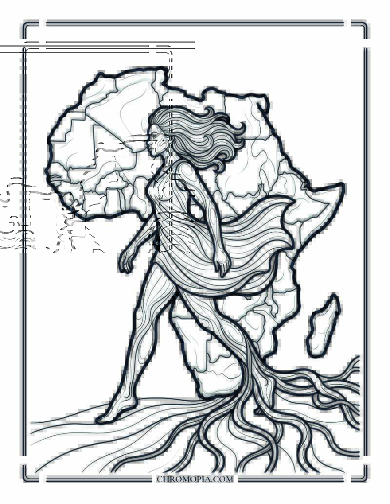 Breaking Through The Continent Coloring Page