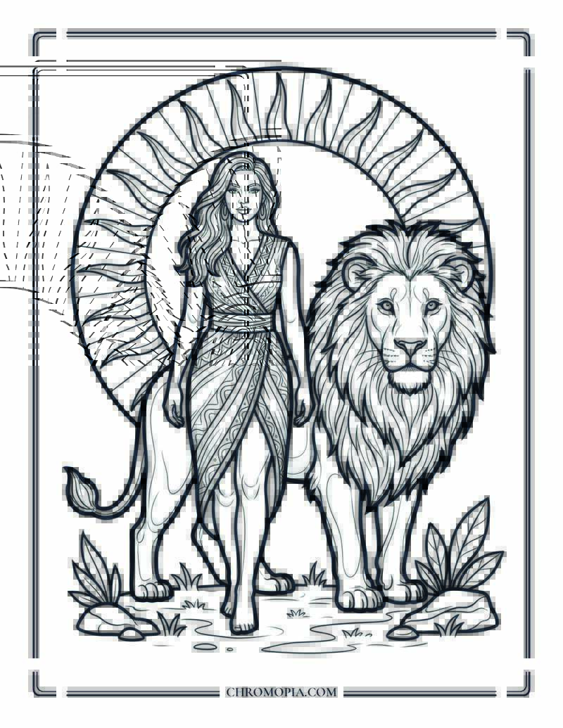 Strength And Majesty Coloring Page