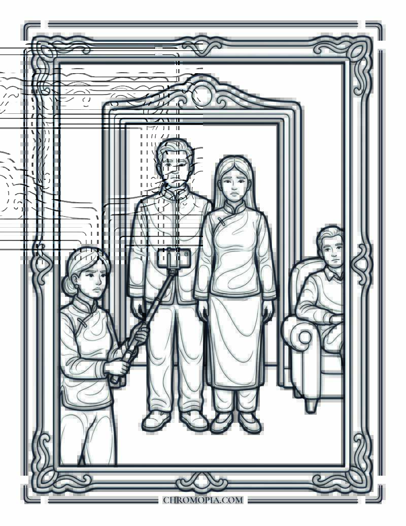 Mom Forcing Coordinated Raksha Bandhan Photo Raksha Bandhan Coloring Page