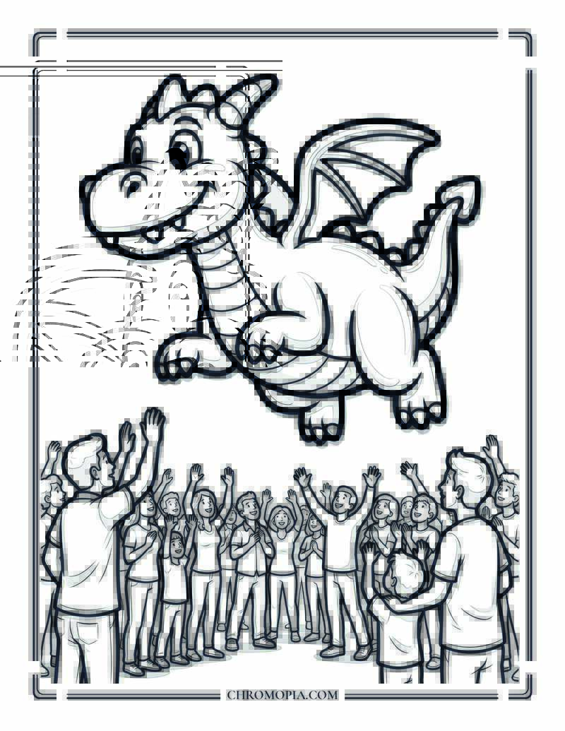 Thanksgiving Parade Balloon From Ground Coloring Page