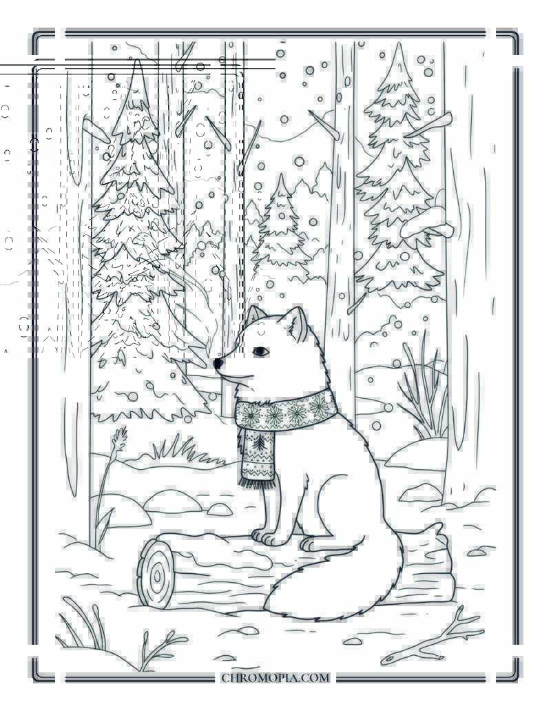 Chibi Red Panda In Puffy Marshmallow Coat Coloring Sheet