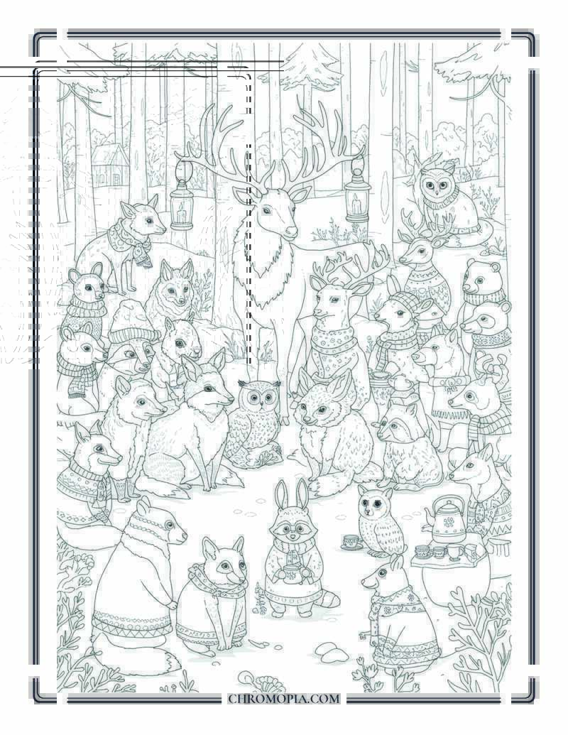 Polar Bear Twins In Chaotic Snowball Fight Coloring Page