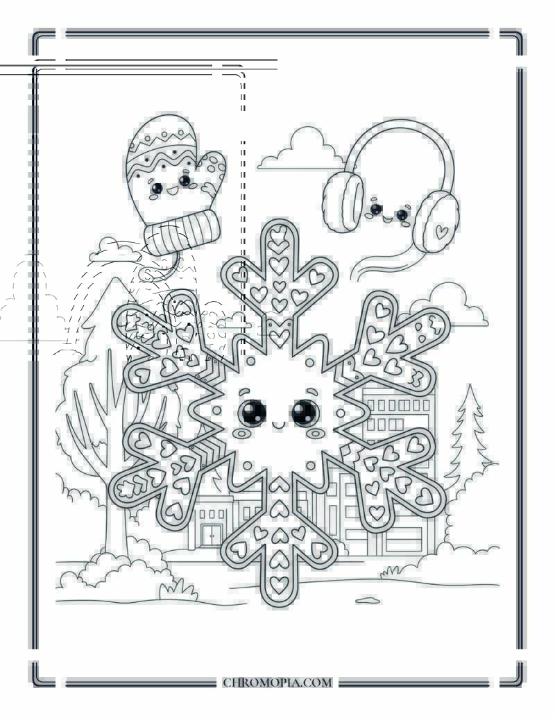 Snowflake Coloring Pages For Kids