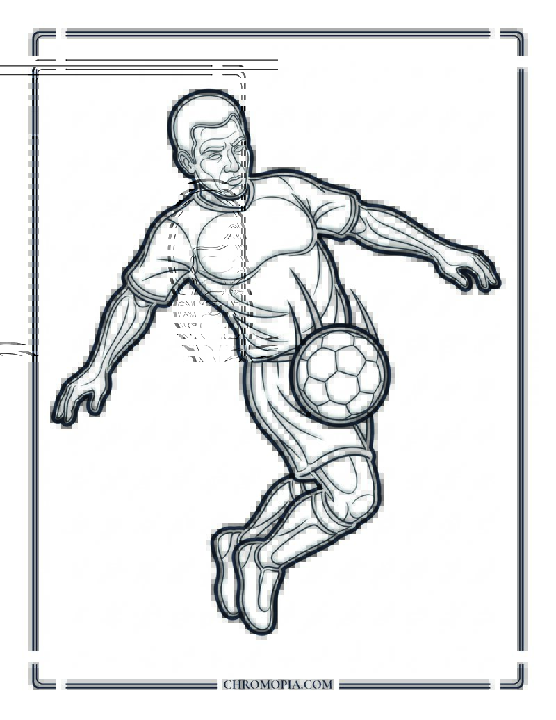 Soccer Chest Trap Coloring Page