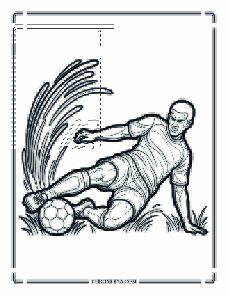 Soccer Throw In Coloring Page