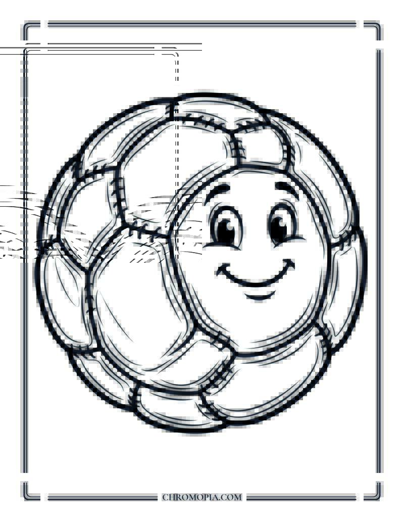 Patchwork Soccer Ball Coloring Page