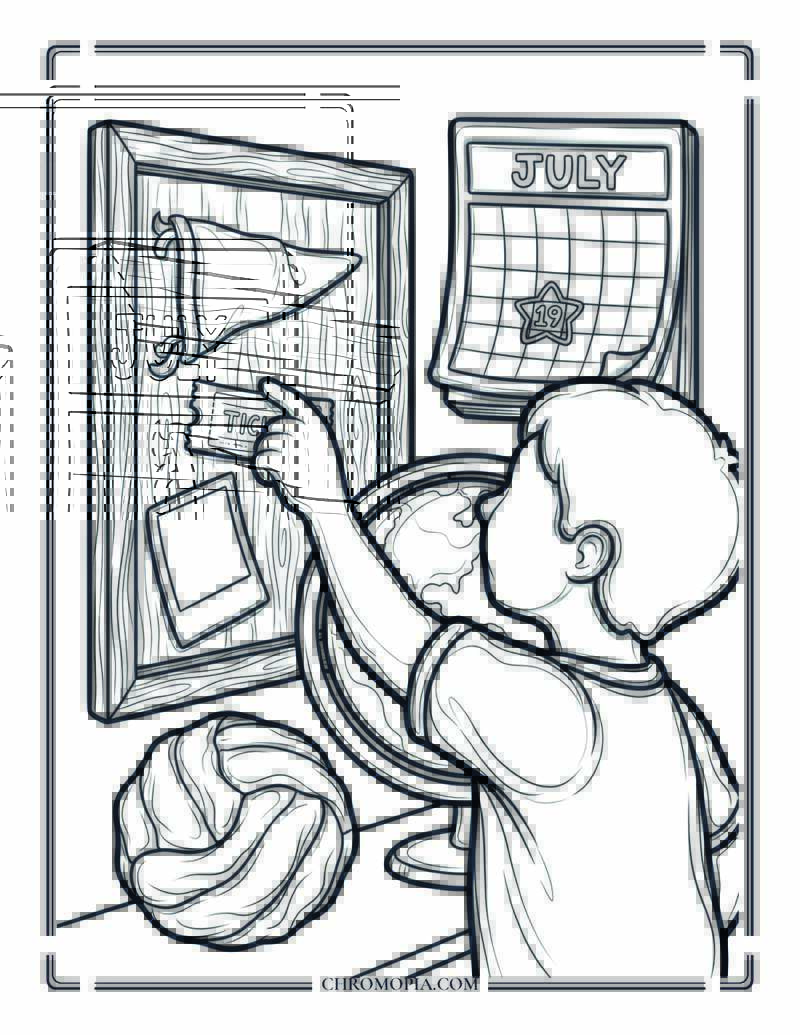 Soccer World Cup 2026 Memories Coloring Page