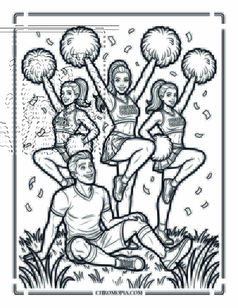 Soccer Victory Dance Coloring Page