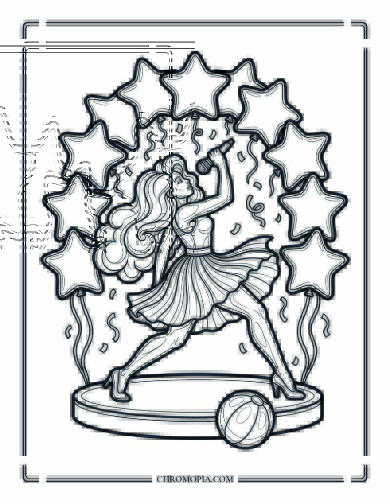 Soccer World Cup Opening Ceremony Coloring Page