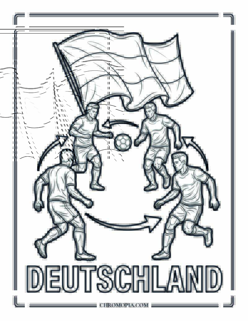 Germany Soccer World Cup Coloring Page