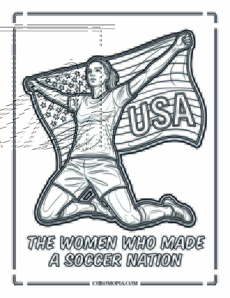 USA Soccer World Cup Coloring Page