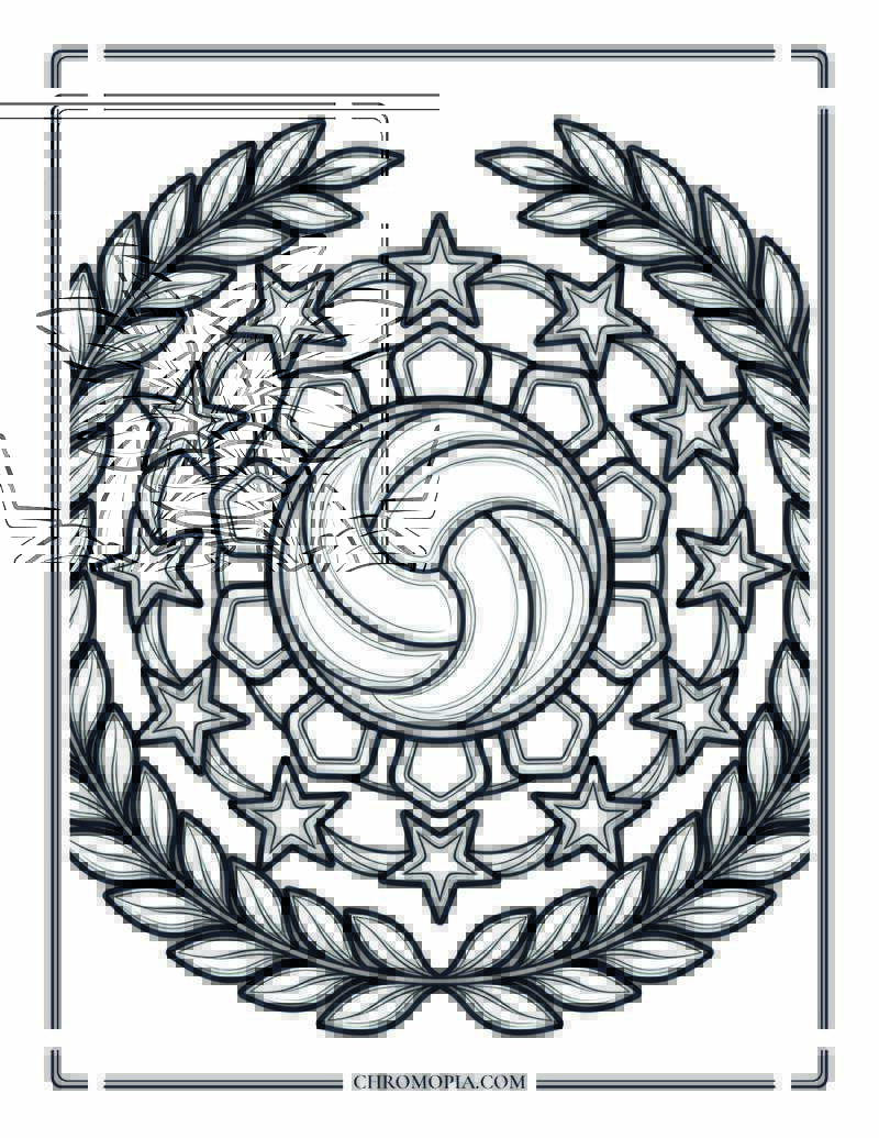 Soccer Ball Mandala Coloring Page