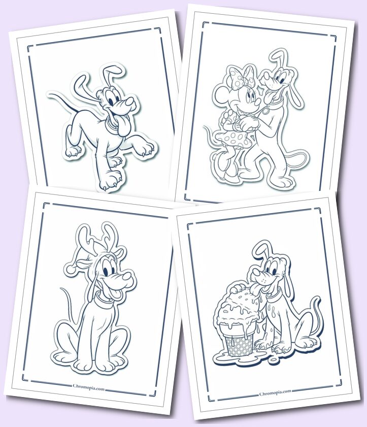 1 Disney Pluto Coloring Pages for Kids