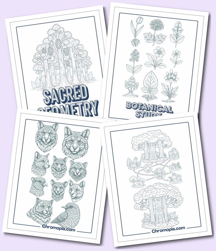 Advanced Forest Coloring Pages for Adults