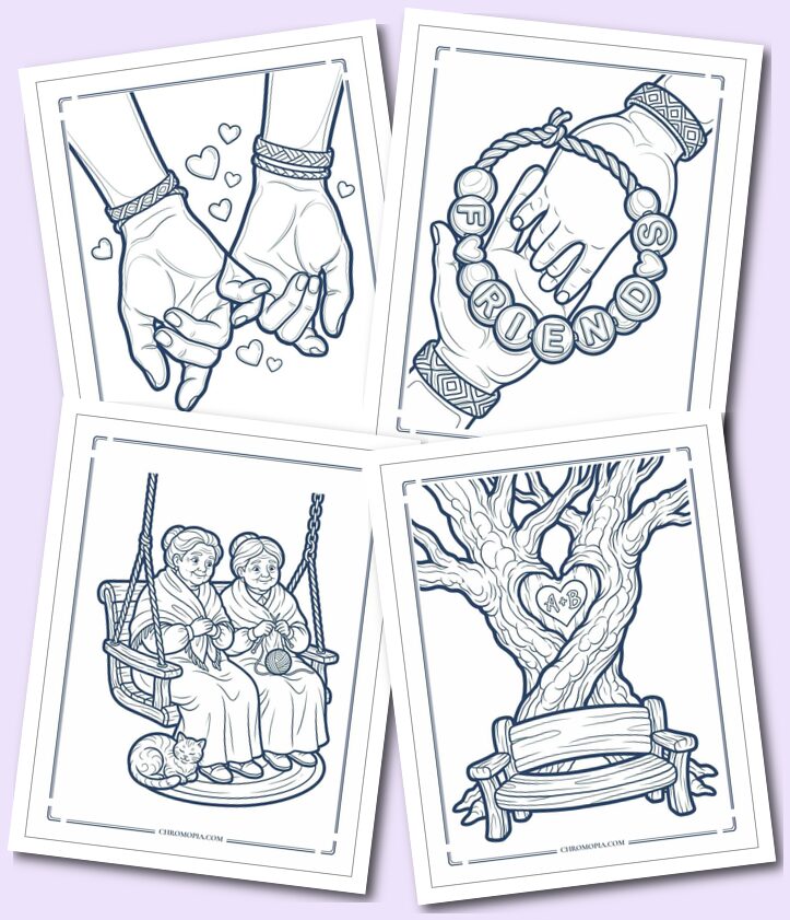 Best Friends Forever Coloring Pages