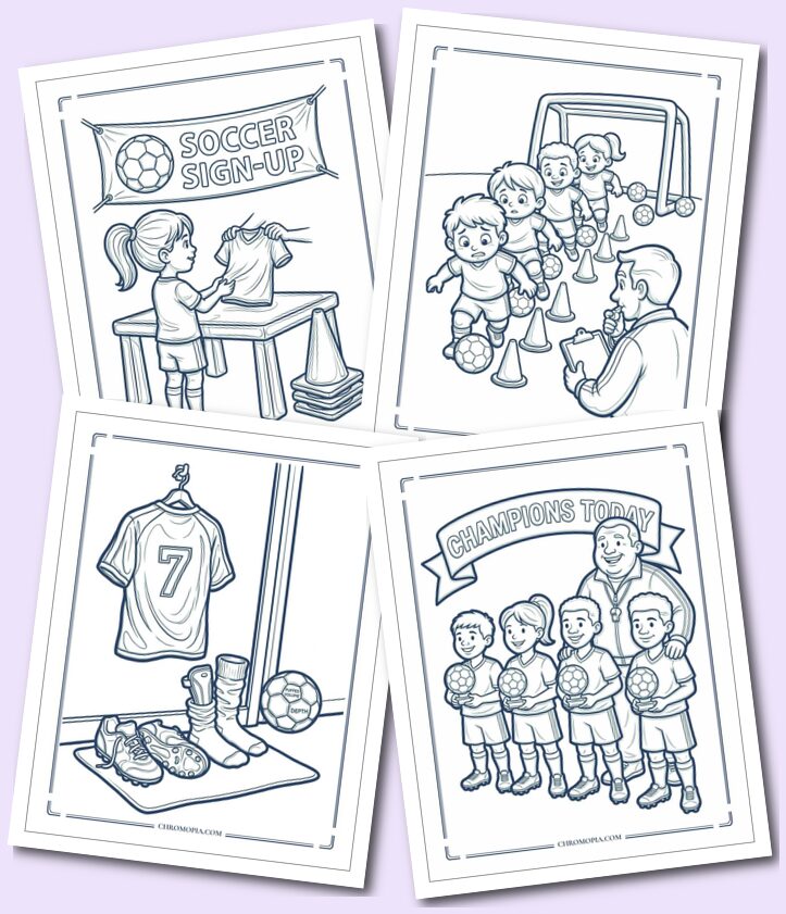 Best Soccer Team Coloring Pages