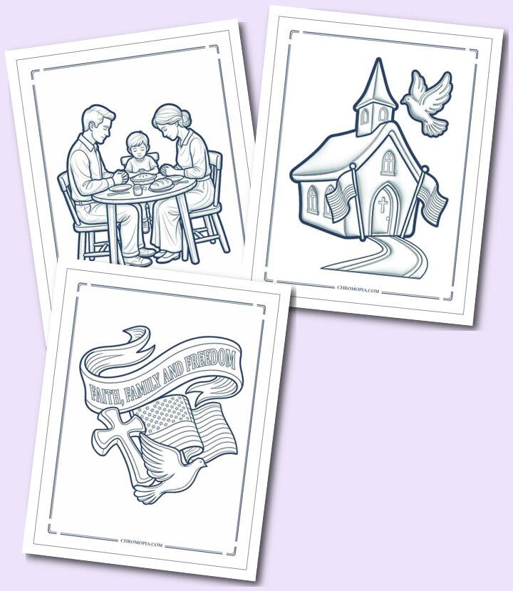 Christian 4th of July Coloring Pages