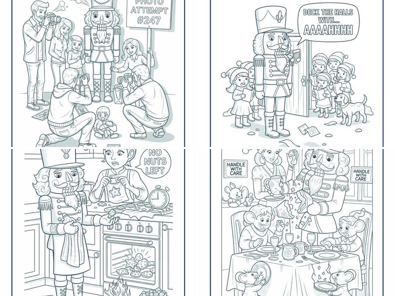 Christmas Nutcracker Coloring Pages