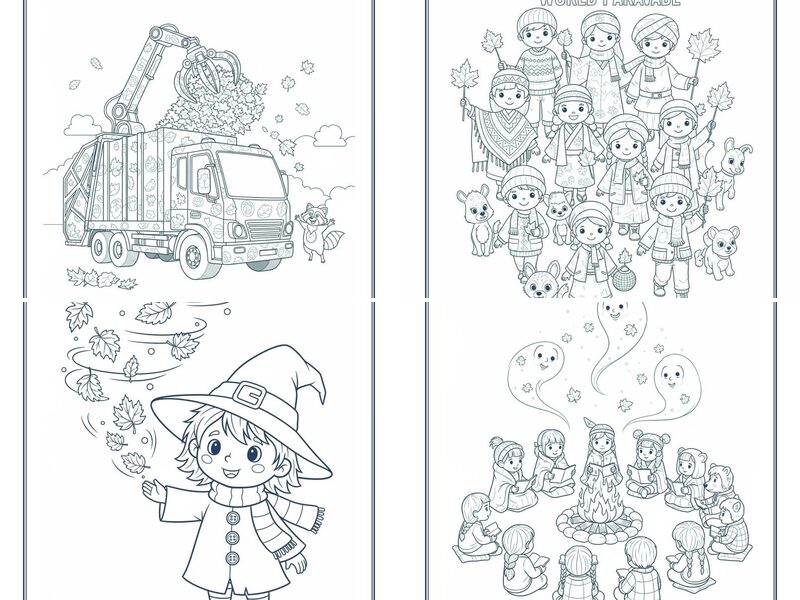 Cool Fall Festival Coloring Pages for Kids