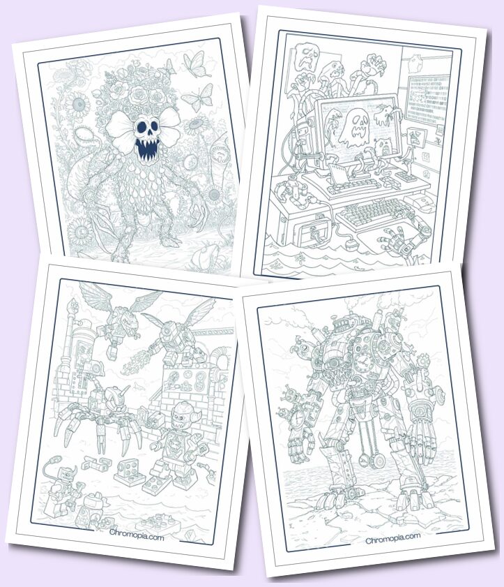 Creative & Conceptual Monster Coloring Pages